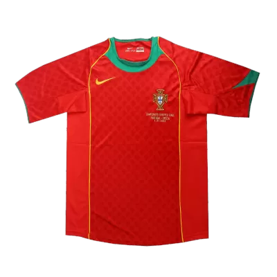 Euro Final Men's Retro 2004 Portugal Home Soccer Jersey Shirt - Pro Jersey Shop