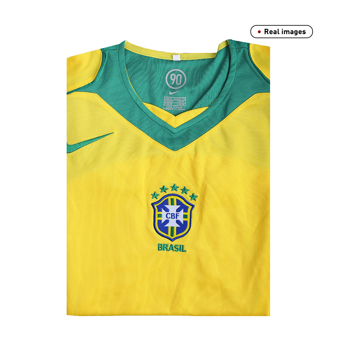 Retro 2004 Brazil Home Soccer Jersey - Pro Jersey Shop