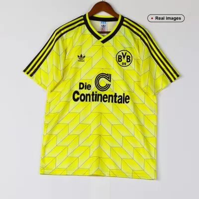 Men's Retro 1988 Borussia Dortmund Home Soccer Jersey Shirt - Pro Jersey Shop