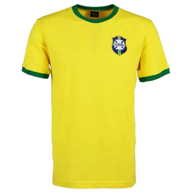 Men's Retro 1970 Brazil Home Soccer Jersey Shirt - Pro Jersey Shop
