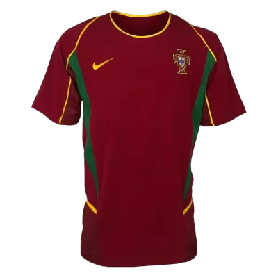 Men's Retro 2002 Portugal Home Soccer Jersey Shirt - Pro Jersey Shop