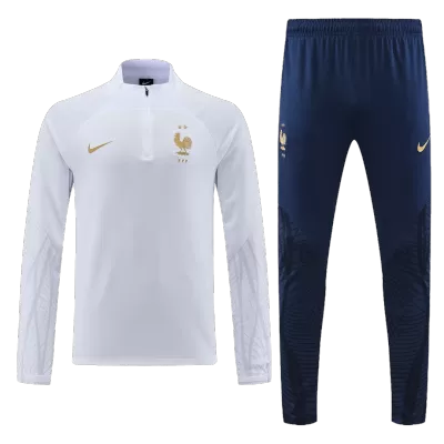 Men's France Zipper Tracksuit Sweat Shirt Kit (Top+Trousers) 2022 - Pro Jersey Shop