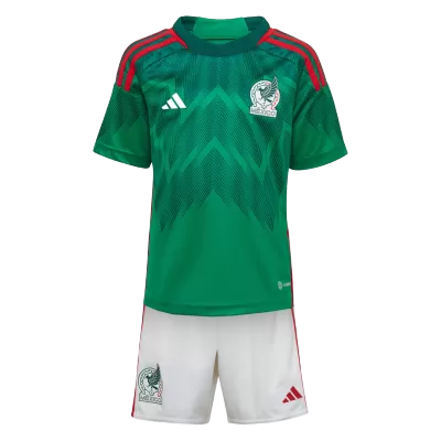 Kids Mexico Home Soccer Jersey Kit (Jersey+Shorts) 2022 - World Cup 2022 - Pro Jersey Shop