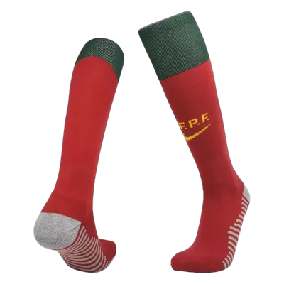 Kids Portugal Home Soccer Socks 2022 - World Cup 2022 - Pro Jersey Shop