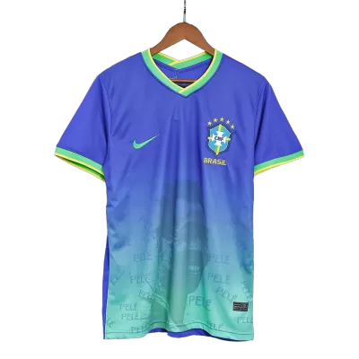 Men's Retro 2022 PELÉ Commemorative Brazil Away Soccer Jersey Shirt - Pro Jersey Shop