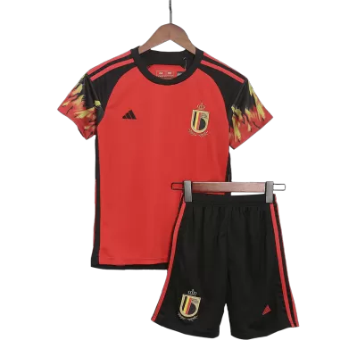 Kids Belgium Home Soccer Jersey Kit (Jersey+Shorts) 2022 - World Cup 2022 - Pro Jersey Shop