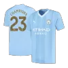 Men's CHAMPIONS #23 Manchester City Home Soccer Jersey Shirt 2023/24 - Fan Version - Pro Jersey Shop