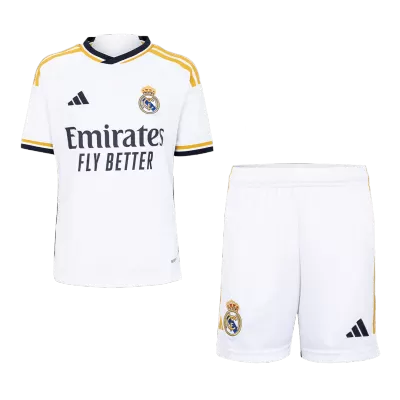 Kids Real Madrid Home Soccer Jersey Kit (Jersey+Shorts) 2023/24 - Pro Jersey Shop