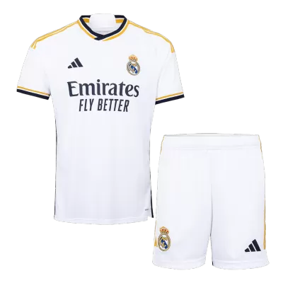 Premium Quality Men's Real Madrid Home Soccer Jersey Kit (Jersey+Shorts) 2023/24 - Pro Jersey Shop