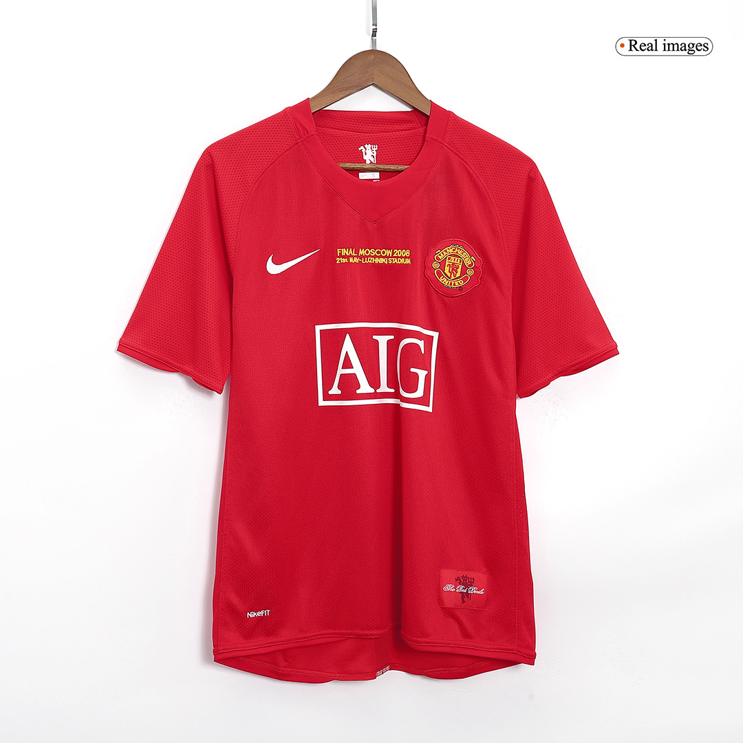 Retro 2007/08 Champion Manchester United Champion League Home Soccer Jersey - Pro Jersey Shop