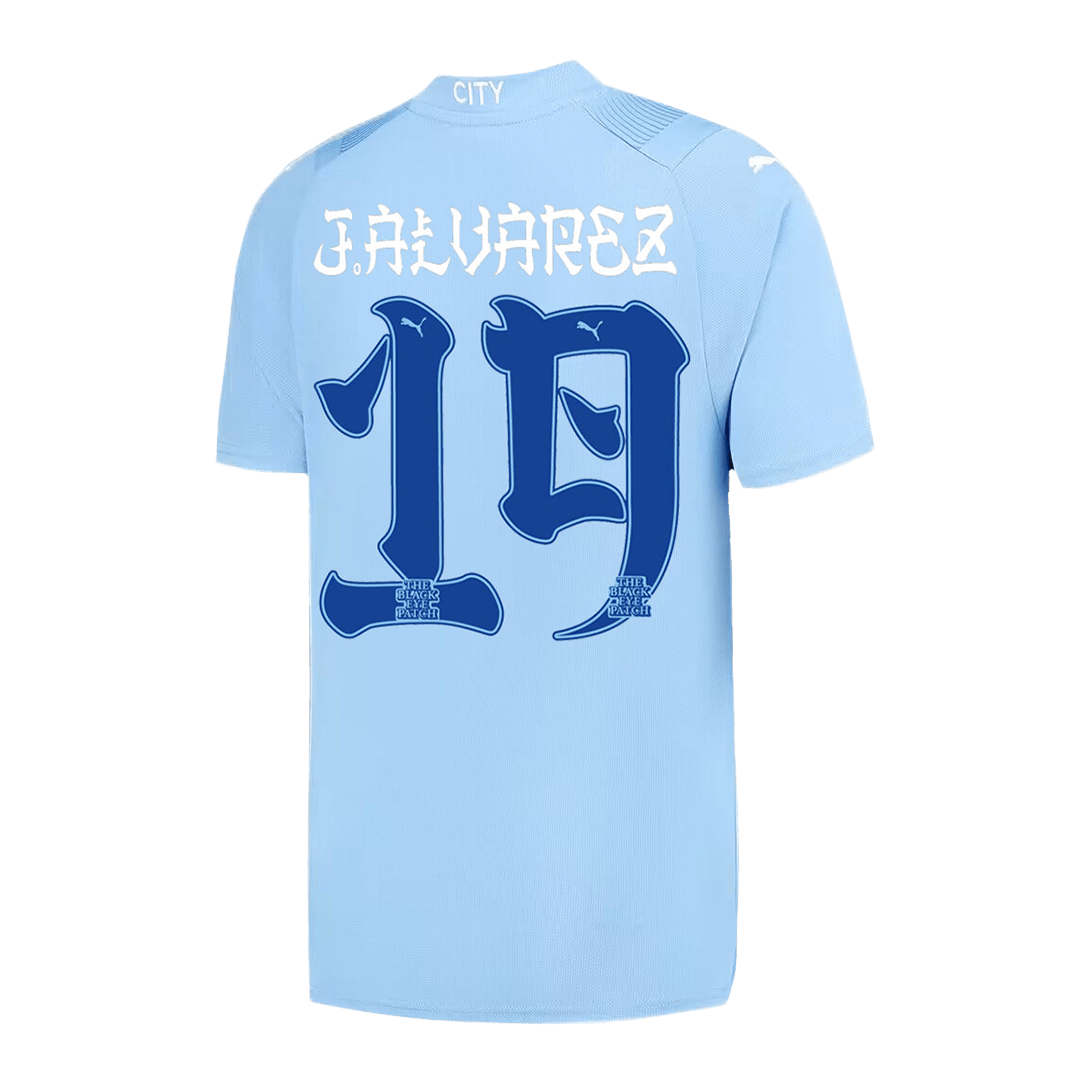 Manchester City J.ALVAREZ #19 Home Soccer Fan Jersey 2023/24 - Pro Jersey Shop