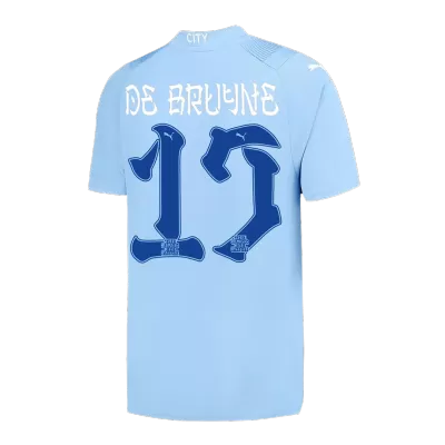 Men's DE BRUYNE #17 Manchester City Japanese Tour Printing Home Soccer Jersey Shirt 2023/24 - Fan Version - Pro Jersey Shop