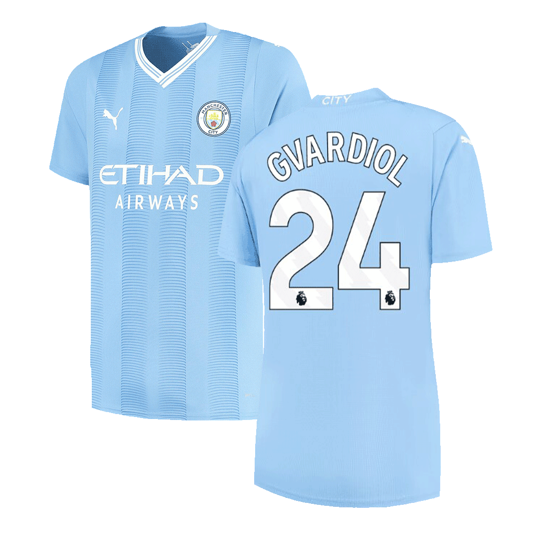 Manchester City GVARDIOL #24 Home Soccer Fan Jersey 2023/24 - Pro Jersey Shop