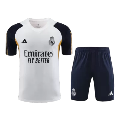 Men's Real Madrid Pre-Match Training Soccer Jersey Kit (Jersey+Shorts) 2023/24 - Pro Jersey Shop