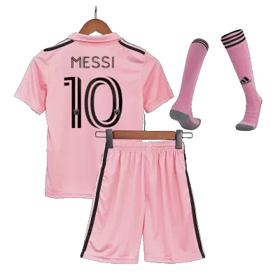 Kids MESSI #10 Inter Miami CF Home Soccer Jersey Kit (Jersey+Shorts+Socks) 2022 - Pro Jersey Shop