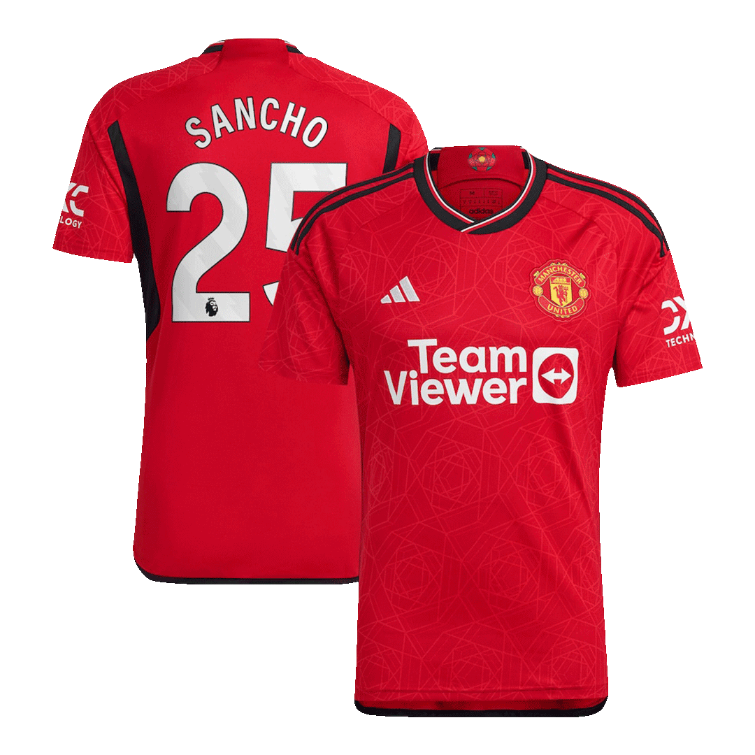 Manchester United SANCHO #25 Home Soccer Fan Jersey 2023/24 - Pro Jersey Shop