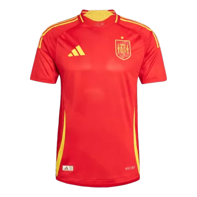 Men's Authentic Spain Home Soccer Jersey Shirt EURO 2024 - Player Version - Pro Jersey Shop