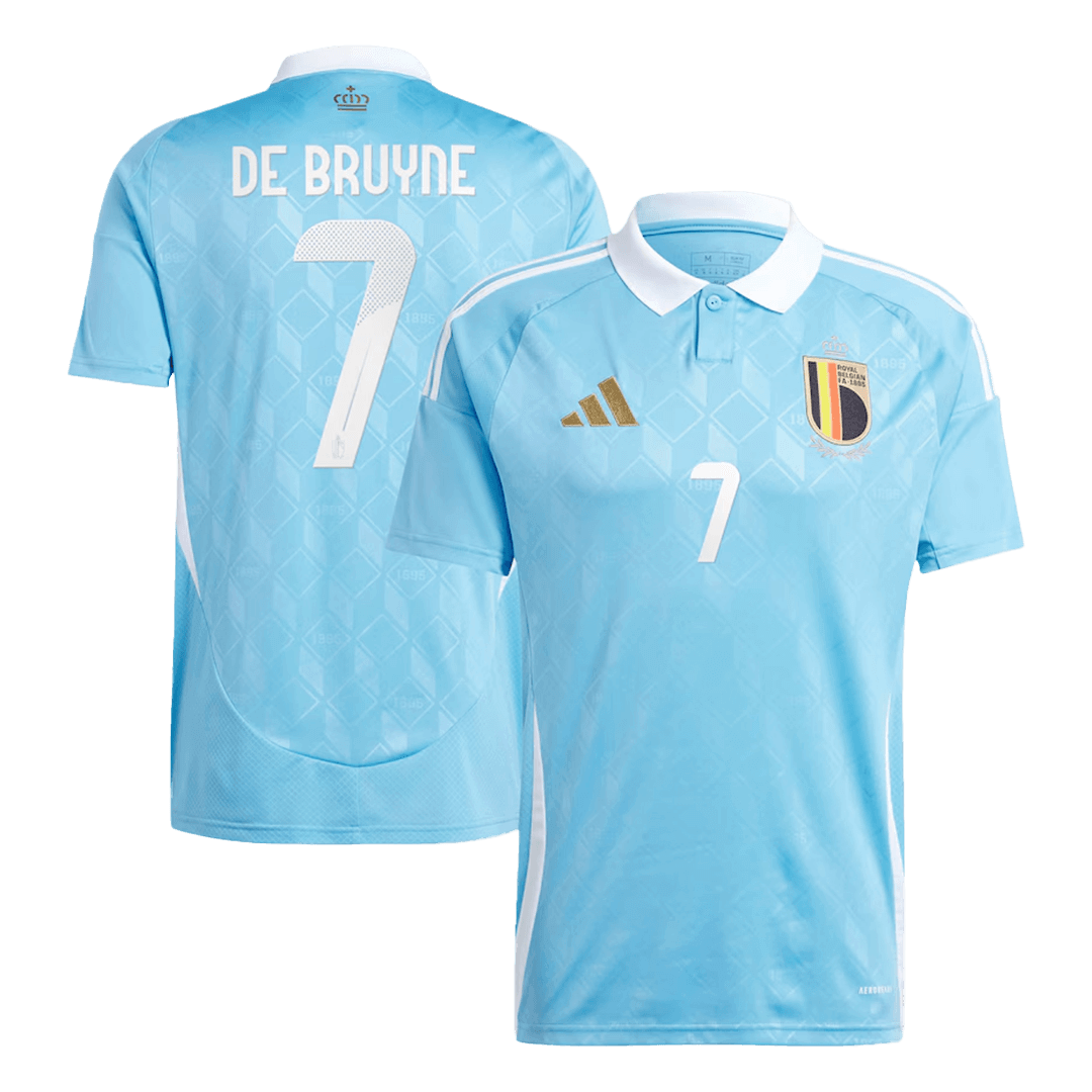Men's DE BRUYNE #7 Belgium Away Soccer Jersey Shirt EURO - Fan Version - Pro Jersey Shop
