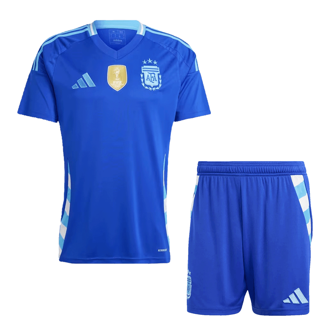 Premium Quality Men's Argentina Away Soccer Jersey Kit (Jersey+Shorts) - Pro Jersey Shop