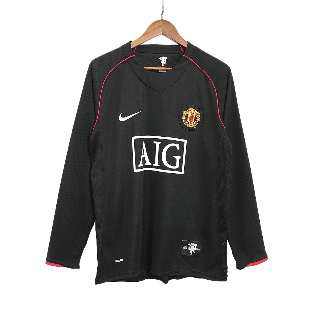 Retro 2007/08 Manchester United Away Long Sleeves Soccer Jersey - Pro Jersey Shop