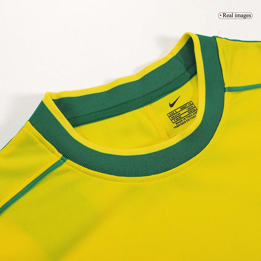 Retro 1998 World Cup RONALDO #9 Brazil Home Soccer Jersey - Pro Jersey Shop