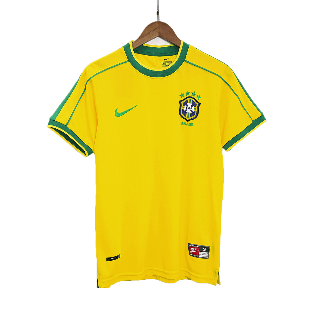 Retro 1998 Brazil Home Soccer Jersey - Pro Jersey Shop