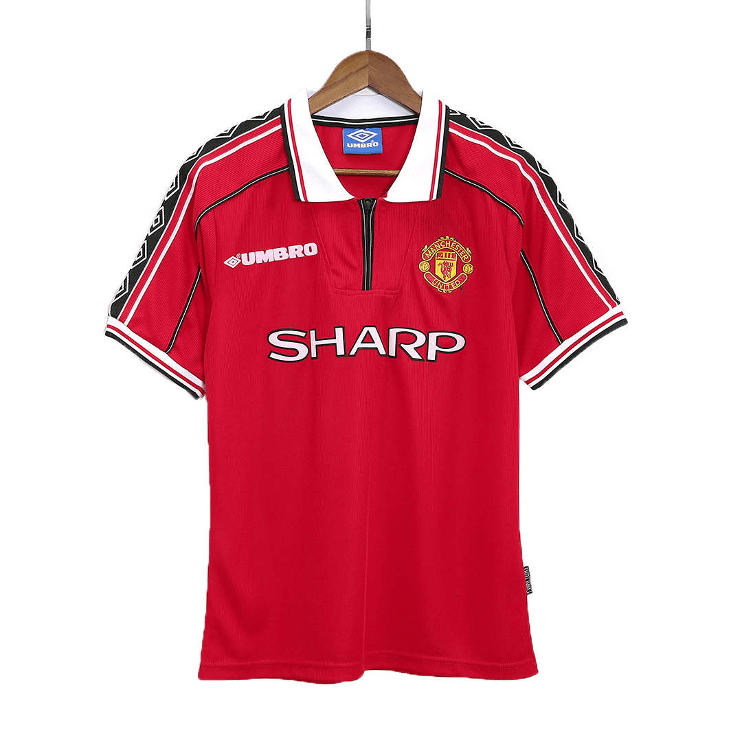 Retro 98/00 Manchester United Home Soccer Jersey - Pro Jersey Shop
