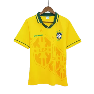 Men's Retro 1993/94 Brazil Home Soccer Jersey Shirt - World Cup - Pro Jersey Shop