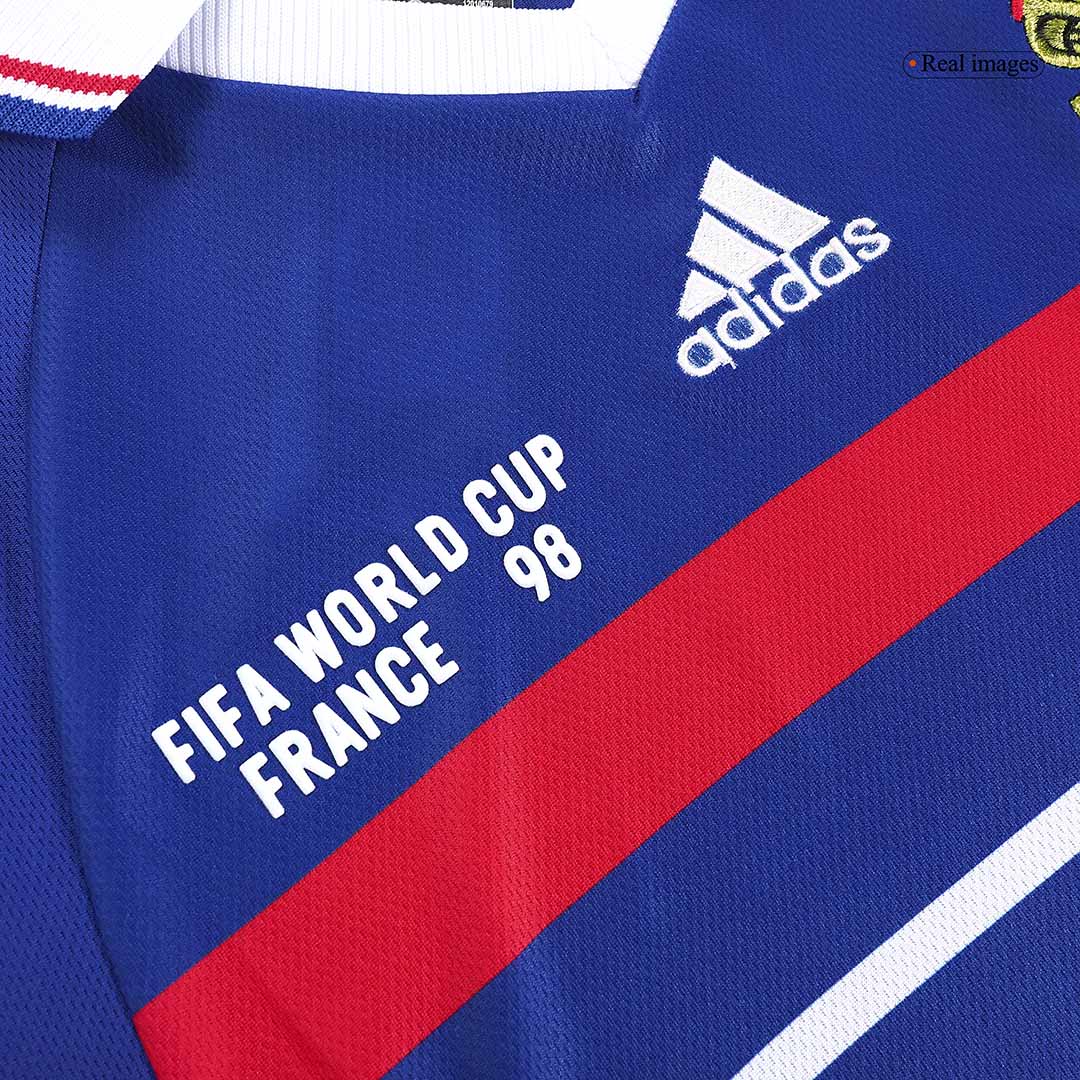 Retro 1998 World Cup ZIDANE #10 France Home Soccer Jersey - Pro Jersey Shop