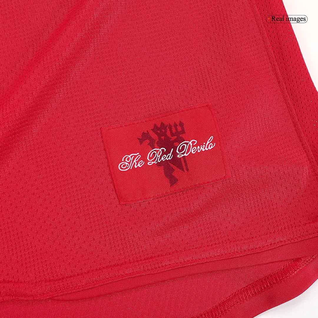 Retro 2007/08 Manchester United Home Long Sleeves Soccer Jersey - UCL - Pro Jersey Shop