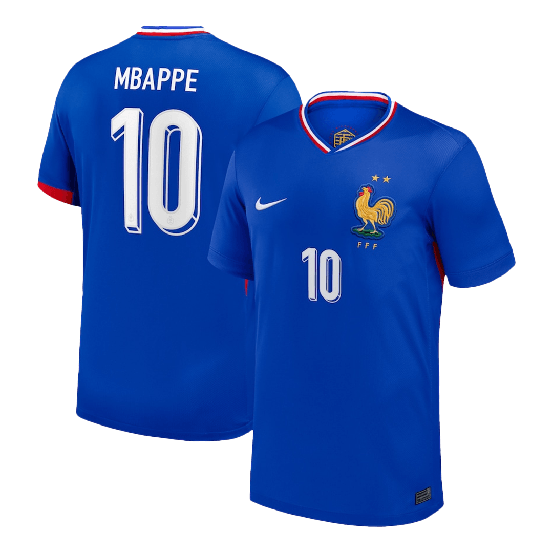 Premium Quality Men's MBAPPE #10 France Home Soccer Jersey Shirt Euro - Fan Version - Pro Jersey Shop