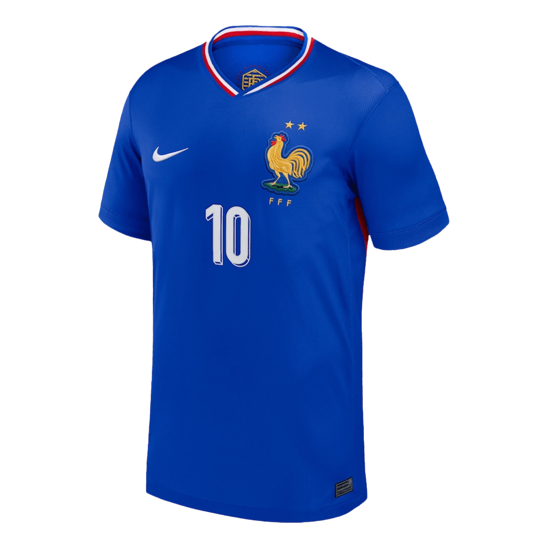 Premium Quality Men's MBAPPE #10 France Home Soccer Jersey Shirt Euro - Fan Version - Pro Jersey Shop