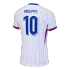 Men's Authentic MBAPPE #10 France Away Soccer Jersey Shirt EURO 2024 - Player Version - Pro Jersey Shop