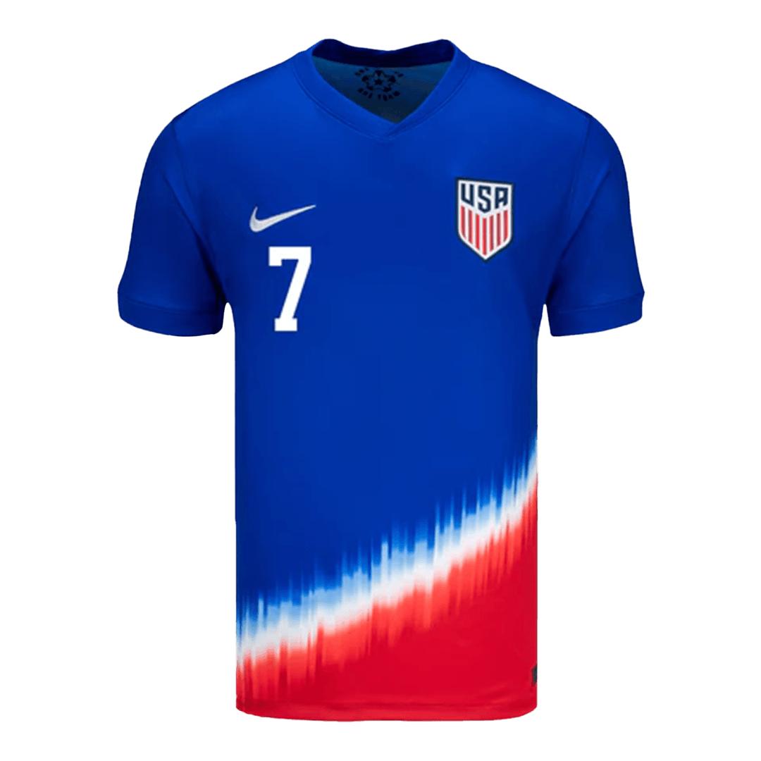 Premium Quality Men's REYNA #7 USA Away Soccer Jersey Shirt COPA AMÉRICA - Fan Version - Pro Jersey Shop