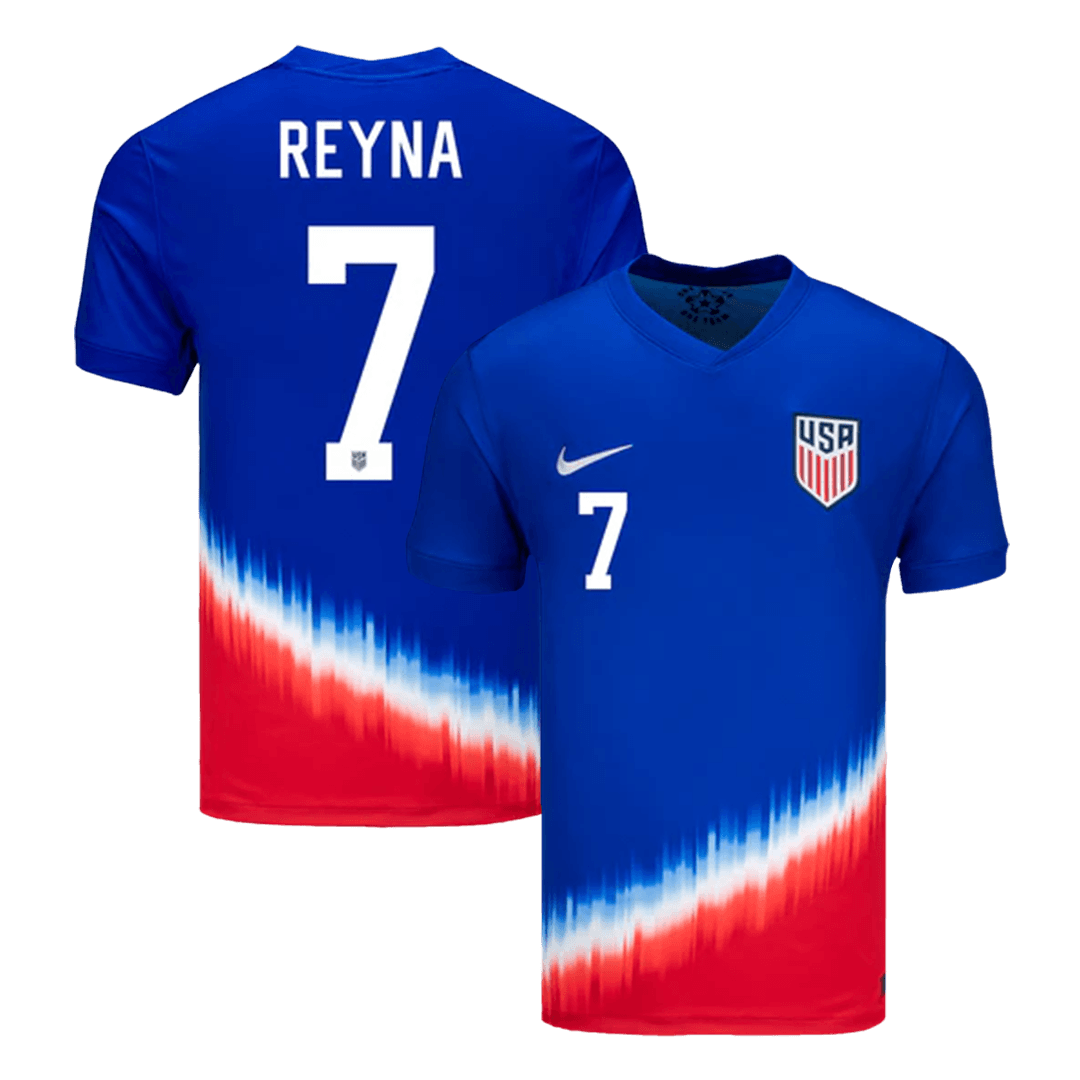 Premium Quality Men's REYNA #7 USA Away Soccer Jersey Shirt COPA AMÉRICA - Fan Version - Pro Jersey Shop
