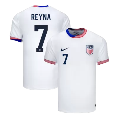 Men's REYNA #7 USA Home Soccer Jersey Shirt COPA AMÉRICA 2024 - Fan Version - Pro Jersey Shop