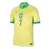 Premium Quality Men's VINI JR. #7 Brazil Home Soccer Jersey Shirt COPA AMÉRICA 2024 - Fan Version - Pro Jersey Shop