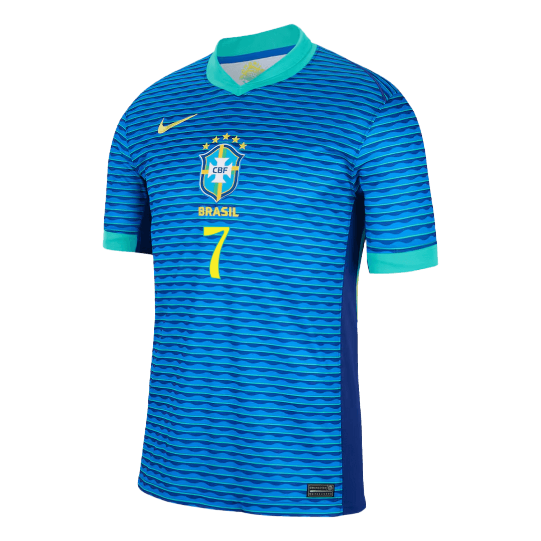 Men's VINI JR. #7 Brazil Away Soccer Jersey Shirt COPA AMÉRICA - Fan Version - Pro Jersey Shop