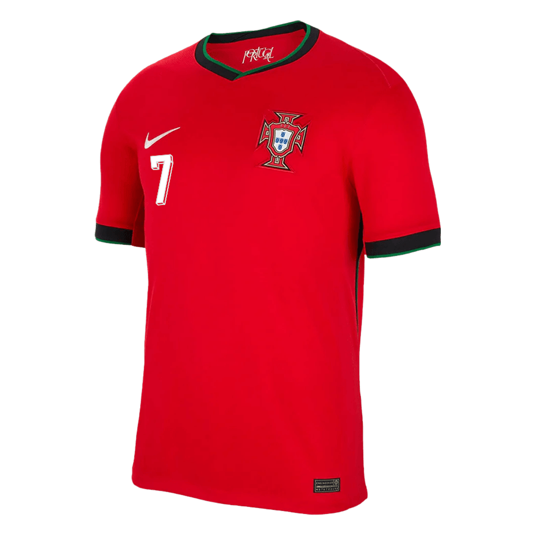 Premium Quality Men's RONALDO #7 Portugal Home Soccer Jersey Shirt Euro - Fan Version - Pro Jersey Shop