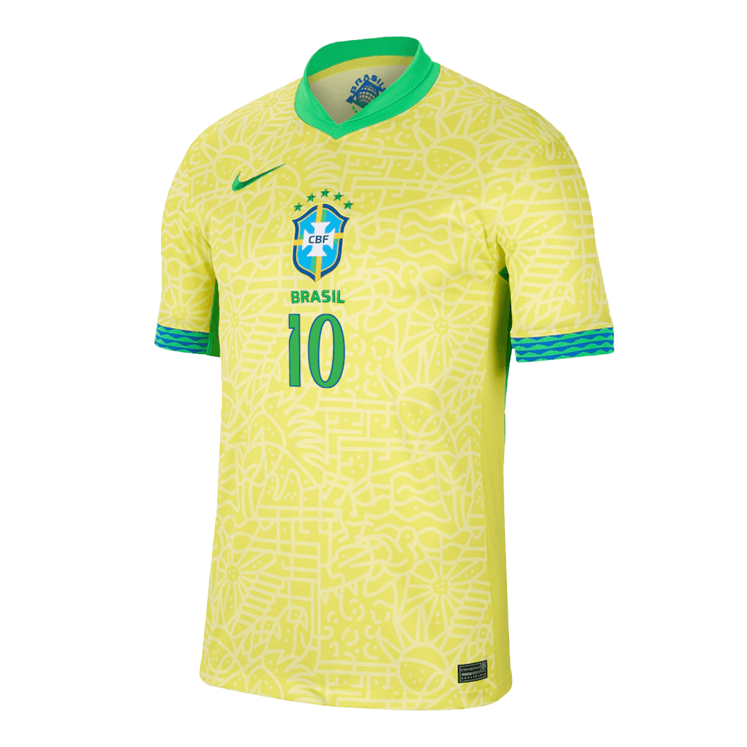 Premium Quality Men's RODRYGO #10 Brazil Home Soccer Jersey Shirt COPA AMÉRICA - Fan Version - Pro Jersey Shop