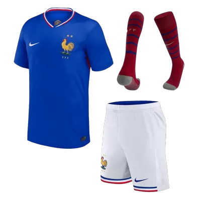 Premium Quality Men's France Home Soccer Jersey Whole Kit (Jersey+Shorts+Socks) Euro 2024 - Pro Jersey Shop