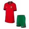 Kids Portugal Home Soccer Jersey Kit (Jersey+Shorts) EURO 2024 - Pro Jersey Shop