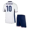 Kids BELLINGHAM #10 England Home Soccer Jersey Kit (Jersey+Shorts) Euro 2024 - Pro Jersey Shop