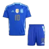 Kids MESSI #10 Argentina Away Soccer Jersey Kit (Jersey+Shorts) 2024 - Pro Jersey Shop