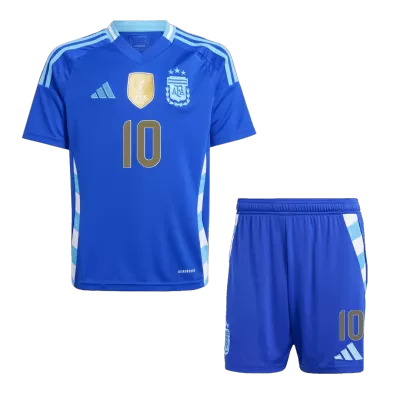 Kids MESSI #10 Argentina Away Soccer Jersey Kit (Jersey+Shorts) 2024 - Pro Jersey Shop