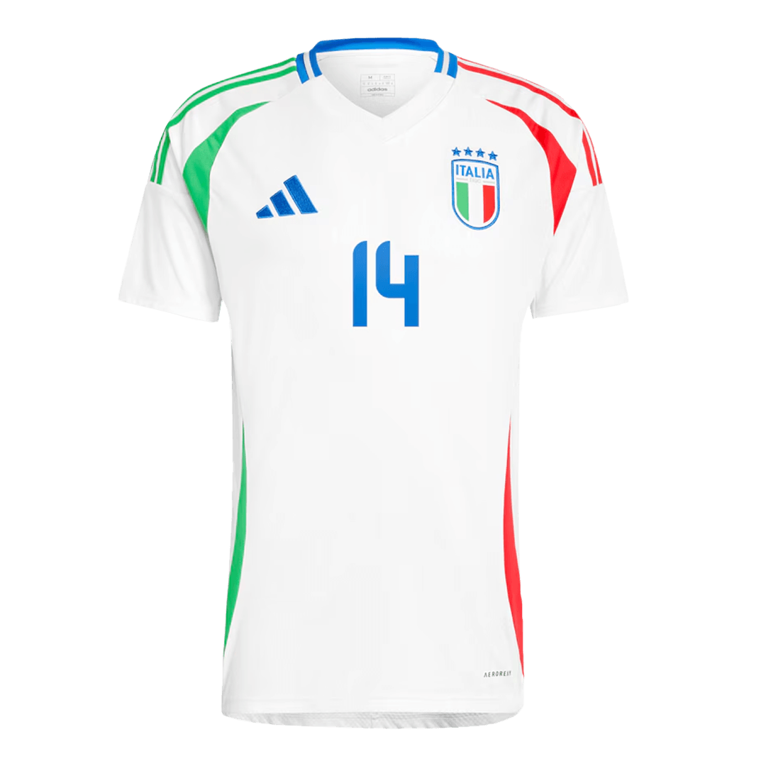 Premium Quality Men's CHIESA #14 Italy Away Soccer Jersey Shirt Euro - Fan Version - Pro Jersey Shop