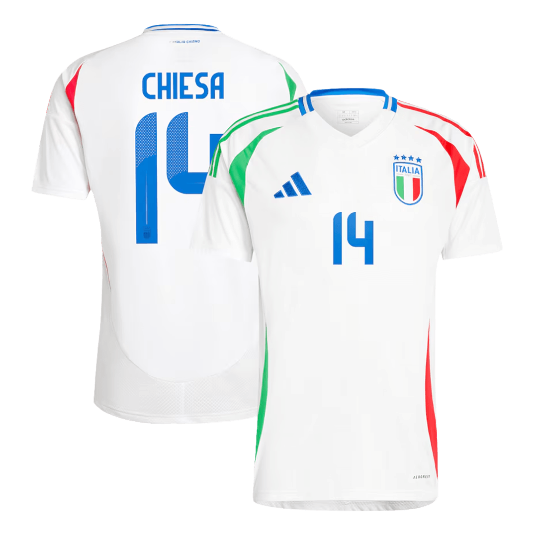 Premium Quality Men's CHIESA #14 Italy Away Soccer Jersey Shirt Euro - Fan Version - Pro Jersey Shop