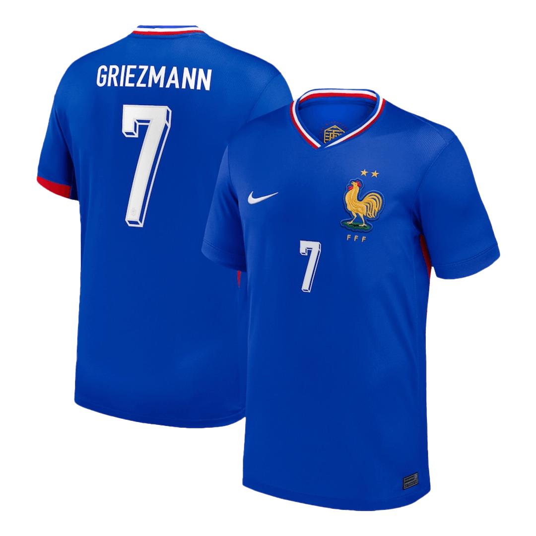 Premium Quality Men's GRIEZMANN #7 France Home Soccer Jersey Shirt Euro - Fan Version - Pro Jersey Shop