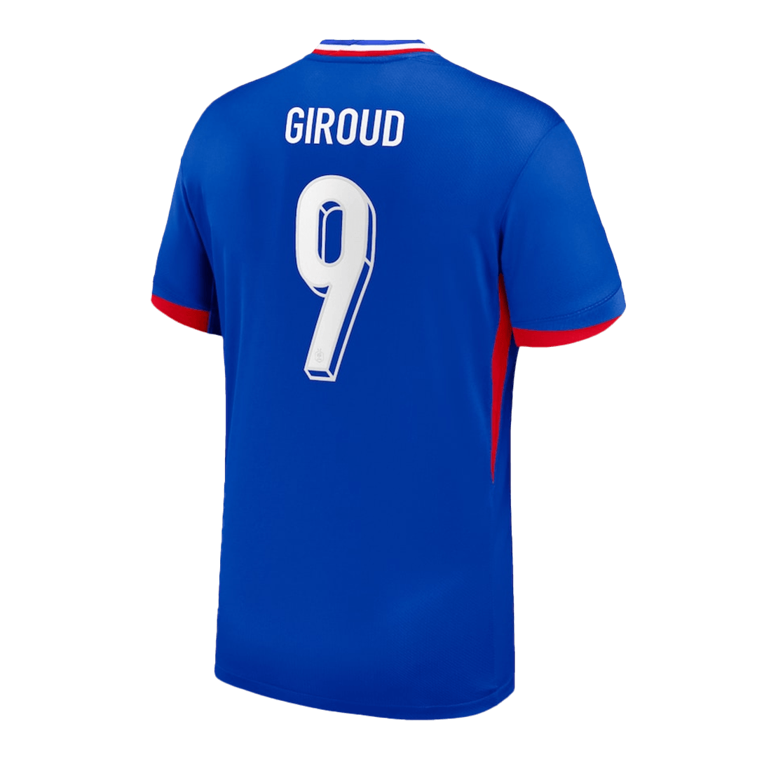 Premium Quality Men's GIROUD #9 France Home Soccer Jersey Shirt Euro - Fan Version - Pro Jersey Shop