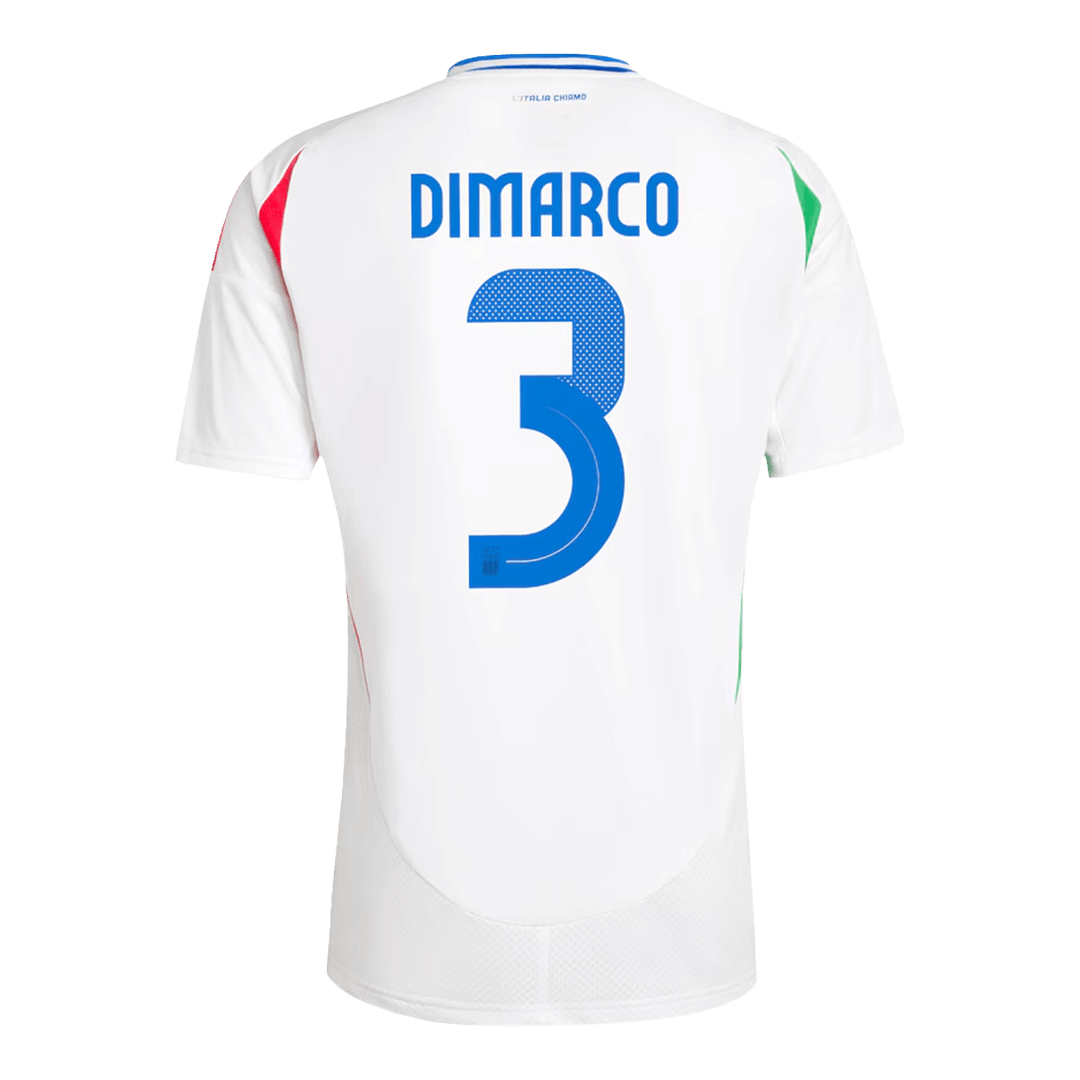 Premium Quality Men's DIMARCO #3 Italy Away Soccer Jersey Shirt Euro - Fan Version - Pro Jersey Shop